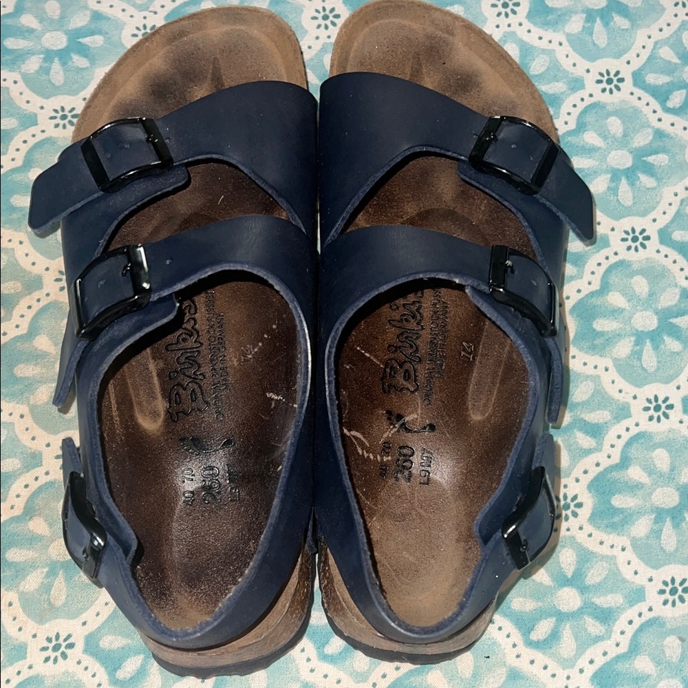 Birkenstock Dark Blue woman’s Sandals gently worn